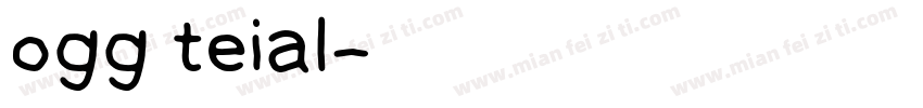 ogg teial字体转换